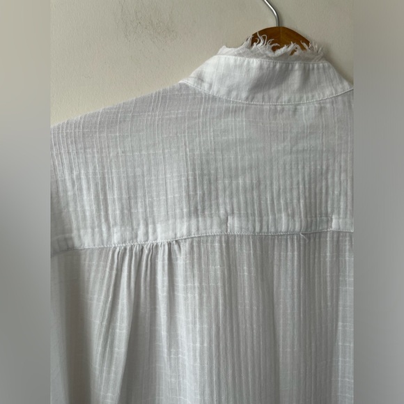 Raquel Allegra Shirred Blouse - Washed White size 2 - Picture 13 of 16